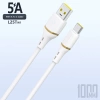 Dudao L25T USB-A - USB-C Silicone Cable 5A 1m - White