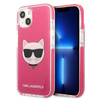 Original Case IPHONE 13 Karl Lagerfeld Hardcase Choupette Head (KLHCP13MTPECPI) pink