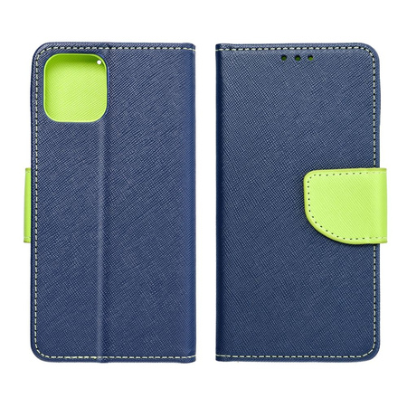 Kabura Fancy Book do  XIAOMI Redmi NOTE 13 PRO 4G granatowy / limonka