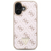 Original Case IPHONE 16 Guess Hardcase New 4G Triangle (GUHCP16SPG4GPH) white