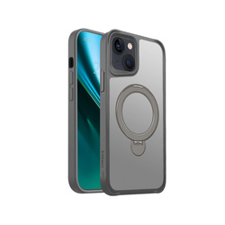 Nakładka Etteri Matt Mag Ring do iPhone 13 6,1" szara