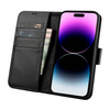 iCarer Wallet Case 2in1 iPhone 14 Pro Leather Flip Cover Anti-RFID black (WMI14220726-BK)