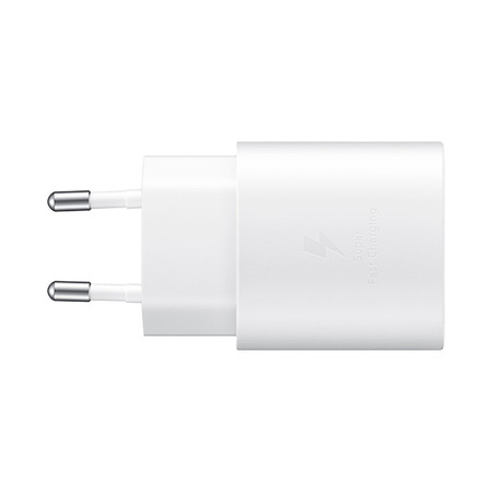 SAMSUNG ŁADOWARKA SIECIOWA TYP-C 25W 3A BIAŁA  EP-TA800 + KABEL TYP-C - TYP-C DG977