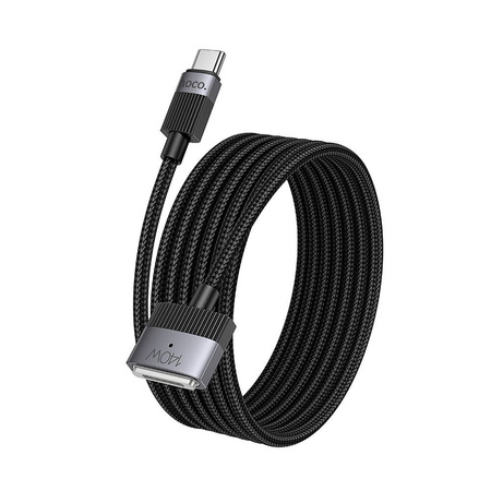 Kabel USB C do Mag3 Hoco 5A 140W magnetyczny 1,8 m U141 czarny