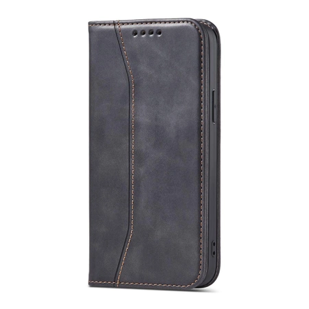 Magnet Fancy Case Hülle für iPhone 14 Pro Flip Cover Wallet Ständer schwarz