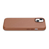iCarer Case Leather genuine leather case cover for iPhone 14 Plus brown (MagSafe compatible)