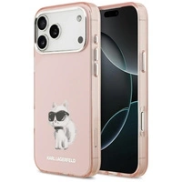 Karl Lagerfeld IML Aquarelle Choupette & Logo MagSafe Case für iPhone 17 Pro Max - Pink