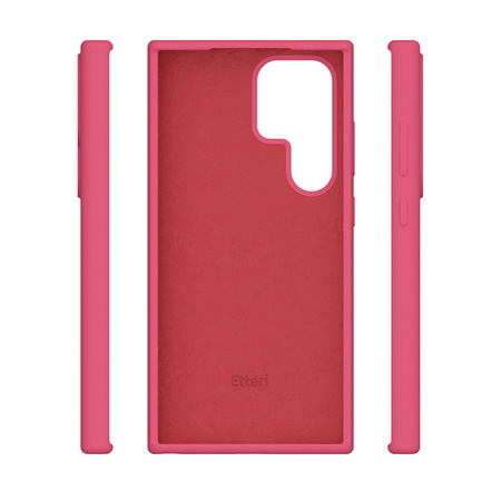 Nakładka Etteri Silicone Case do Samsung Galaxy S24 Ultra malinowa
