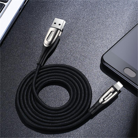 Joyroom Sharp Series kabel z szybkim ładowaniem USB-A - Lightning 3A 3m czarny (S-M411)