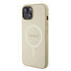 Guess nakładka do iPhone 15 Plus 6.7&quot; GUHMP15MPSAHMCB złota hardcase Saffiano MagSafe