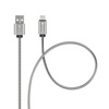 FORCELL kabel USB do Typ C 2.0 2,4A Metal C234 1m srebrny