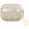Guess GUAP2GLGSHD AirPods Pro 2 cover gold/gold Glitter Flake 4G Charm
