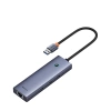 Baseus UltraJoy 4in1 USB-A Hub 3 x USB-A 3.0 + RJ45 - Grau