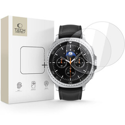 SZKŁO HARTOWANE TECH-PROTECT GLASS FIT+ 2-PACK SAMSUNG GALAXY WATCH 8 CLASSIC (46 MM) CLEAR