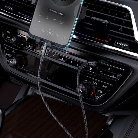 HOCO kabel AUX Audio Jack 3,5mm do Typ C UPA19 1m czarny