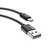 KABEL T-PHOX NETS MICRO USB BLACK 2.4A ; PVC ; 2M