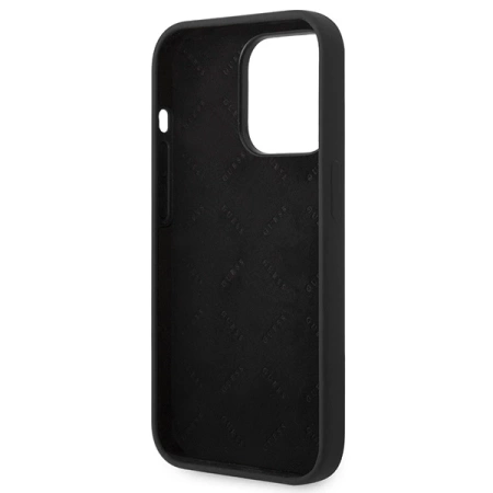 Guess GUHCP14XSLTGK iPhone 14 Pro Max 6.7&quot; black/black hardcase Silicone Triangle