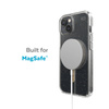 Speck Presidio Perfect-Clear with Glitter + MagSafe - Etui iPhone 14 Plus z powłoką MICROBAN (Clear / Gold Glitter)