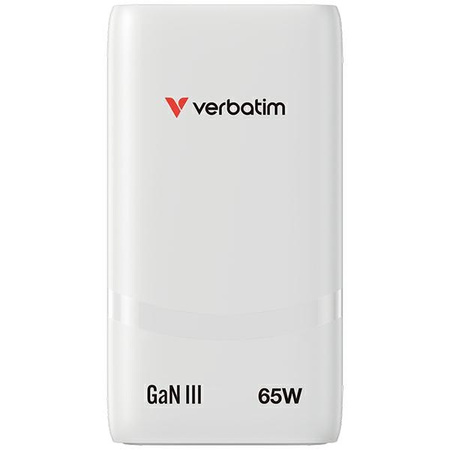 Ładowarka sieciowa Verbatim Fold n Go    GaN 65W biały 32355
