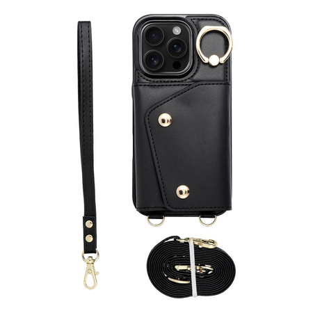 Futerał portfel WONDER dla IPHONE 13 czarny