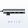 Ugreen USB HUB - 4x USB 3.2 Gen 1 with micro USB power port gray (CM219 50985)