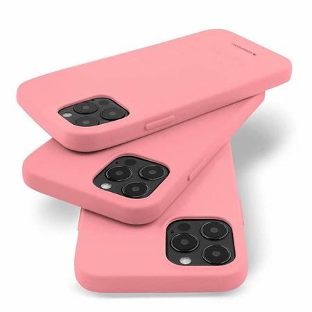 Schutzhülle IPHONE 14 PLUS Mattes Silikon Mercury Soft Jelly hell-pink