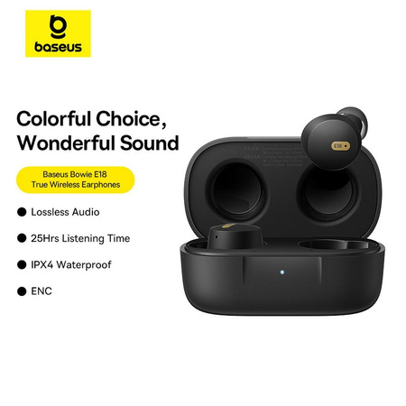 Baseus Bowie E18 kabellose TWS ENC IPX4 Kopfhörer – schwarz
