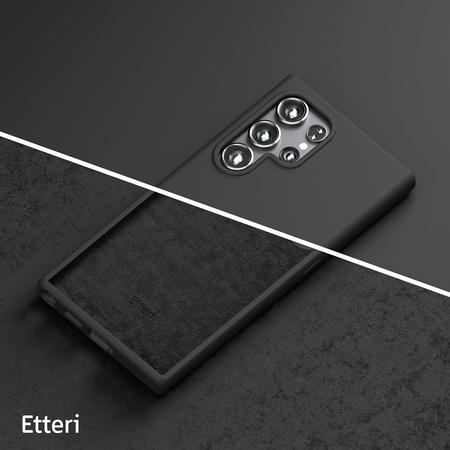 Nakładka Etteri Silicone Case do Samsung Galaxy S25 Ultra czarna