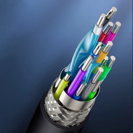 Baseus kabel przewód HDMI 2.0 4K 30 Hz 3D HDR 18 Gbps 8 m czarny (CAKGQ-E01)