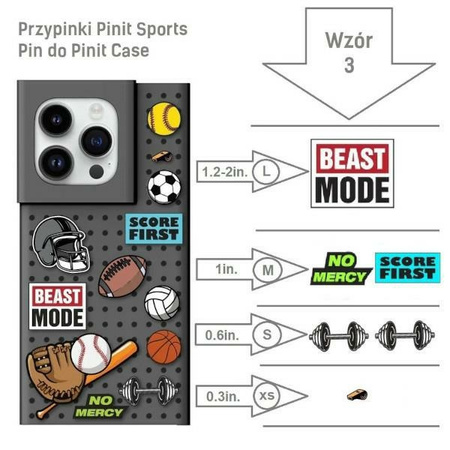 Przypinki Pinit Sports Pin do Pinit CaseWzór 3