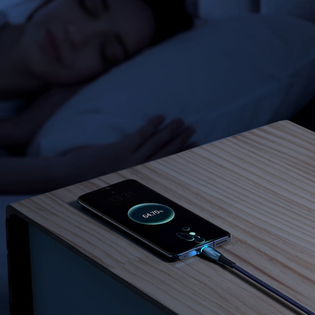 USB cable for USB-C Baseus Glimmer Series, 100W, 1m (Blue)