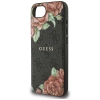 Guess 4G Flowers Print MagSafe case for iPhone 16e - black