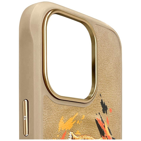 Etui Nimmy Tygrys MagSafe do iPhone 16    Pro jasnobrązowy