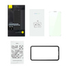 Baseus Full Screen Tempered Glass for iPhone 14 Pro Max with Anti Blue Light Filter and 0.3mm Speaker Cover + Mounting Frame