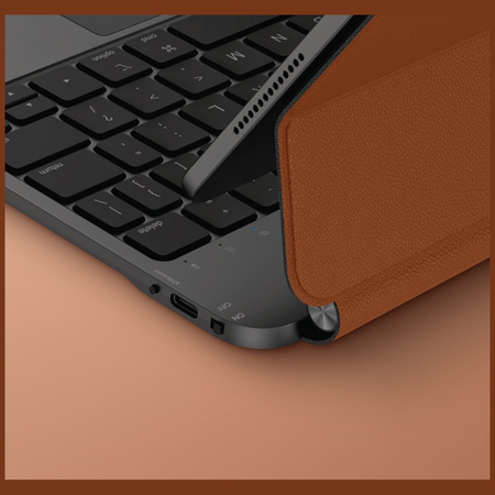 Etui UNIQ Venno Pro Magnetic Smart       z klawiaturą do iPad Air 11" (2024/25) | Air 10.9" (2022/20) | iPad Pro 11" (2022/21) caramel