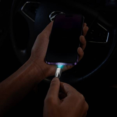 BASEUS kabel Typ C do Apple Lightning 8-pin Power delivery 20W Glimmer Series CADH000101 2m czarny