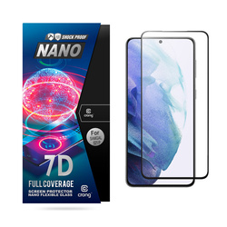 Crong 7D Nano Flexible Glass – Niepękające szkło hybrydowe 9H na cały ekran Samsung Galaxy S21