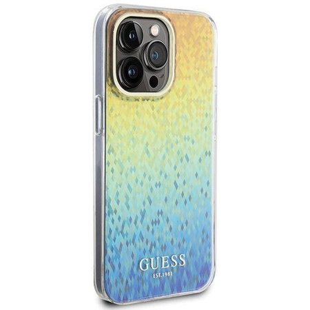 Guess IML Faceted Mirror Disco Iridescent Hülle für iPhone 15 Pro Max – mehrfarbig