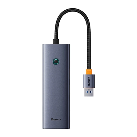 Baseus UltraJoy 4in1 USB-A Hub 3 x USB-A 3.0 + RJ45 - Grau