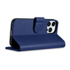 iCarer Wallet Case 2in1 iPhone 14 Pro Max Leather Flip Cover Anti-RFID blue (WMI14220728-BU)
