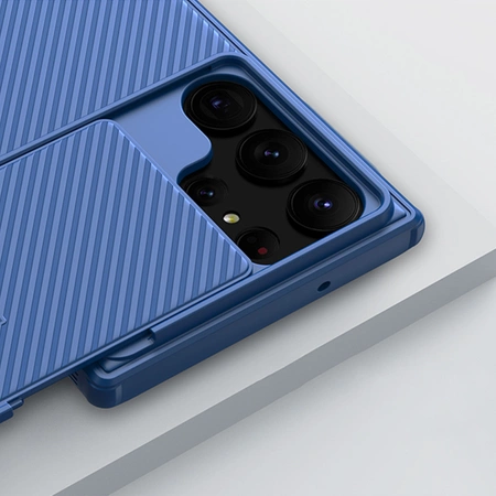 Nillkin CamShield S Hülle Samsung Galaxy S23 Ultra Gepanzerte Abdeckung Kameraschutz Blau