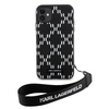 Karl Lagerfeld KLHCN61SAKLMBSK iPhone 11 / Xr 6,1" schwarz/schwarzes Hardcase Monogram Losange Saffiano