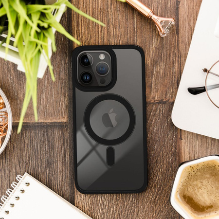 Futerał Color Edge Mag Cover kompatybilny z MagSafe do IPHONE 11 PRO MAX czarny