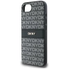 Etui DKNY Repeat Texture Pattern with Tonal Stripe na iPhone 16e - czarne
