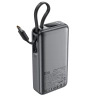 Acefast M7-10000 PD30W Powerbank mit integriertem Kabel – Schwarz