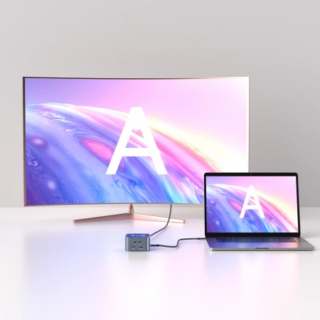 Hub USB-C 12 in 1 Wozinsky WHBC09Y8S multifunktional, mit kabelloser Ladefunktion, Aluminium, mit 15 cm Kabel - grau