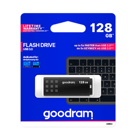 Goodram pendrive 128GB USB 3.0 UME3 czarny