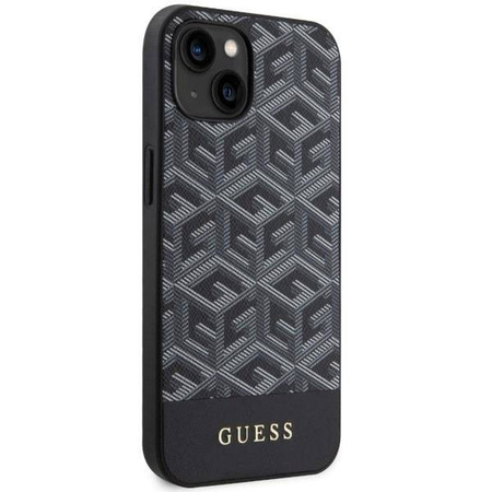 Guess GUHMP14MHGCFSEK iPhone 14 Plus 6.7" black/black hardcase GCube Stripes MagSafe