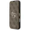 Etui Guess Book 4G Metal Logo na iPhone 17 Pro Max - brązowe
