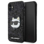 Karl Lagerfeld KLHCN61G2CPK iPhone 11 / Xr 6.1&quot; black/black hardcase Glitter Choupette Patch
